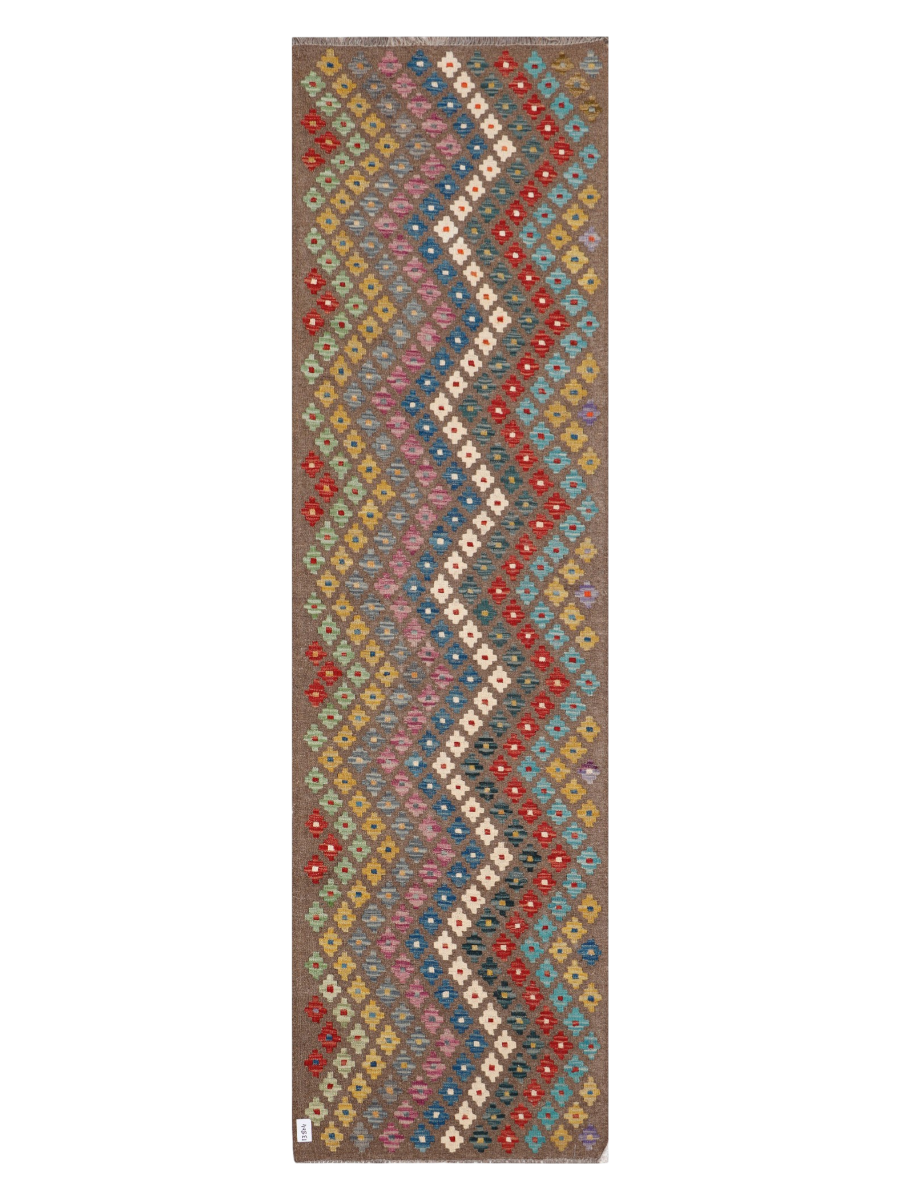 Maimana Afghanistan Kilim Runner Rug - 289 x 81 cm