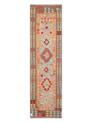 Maimana Afghanistan Kilim Runner Rug - 292 x 82 cm