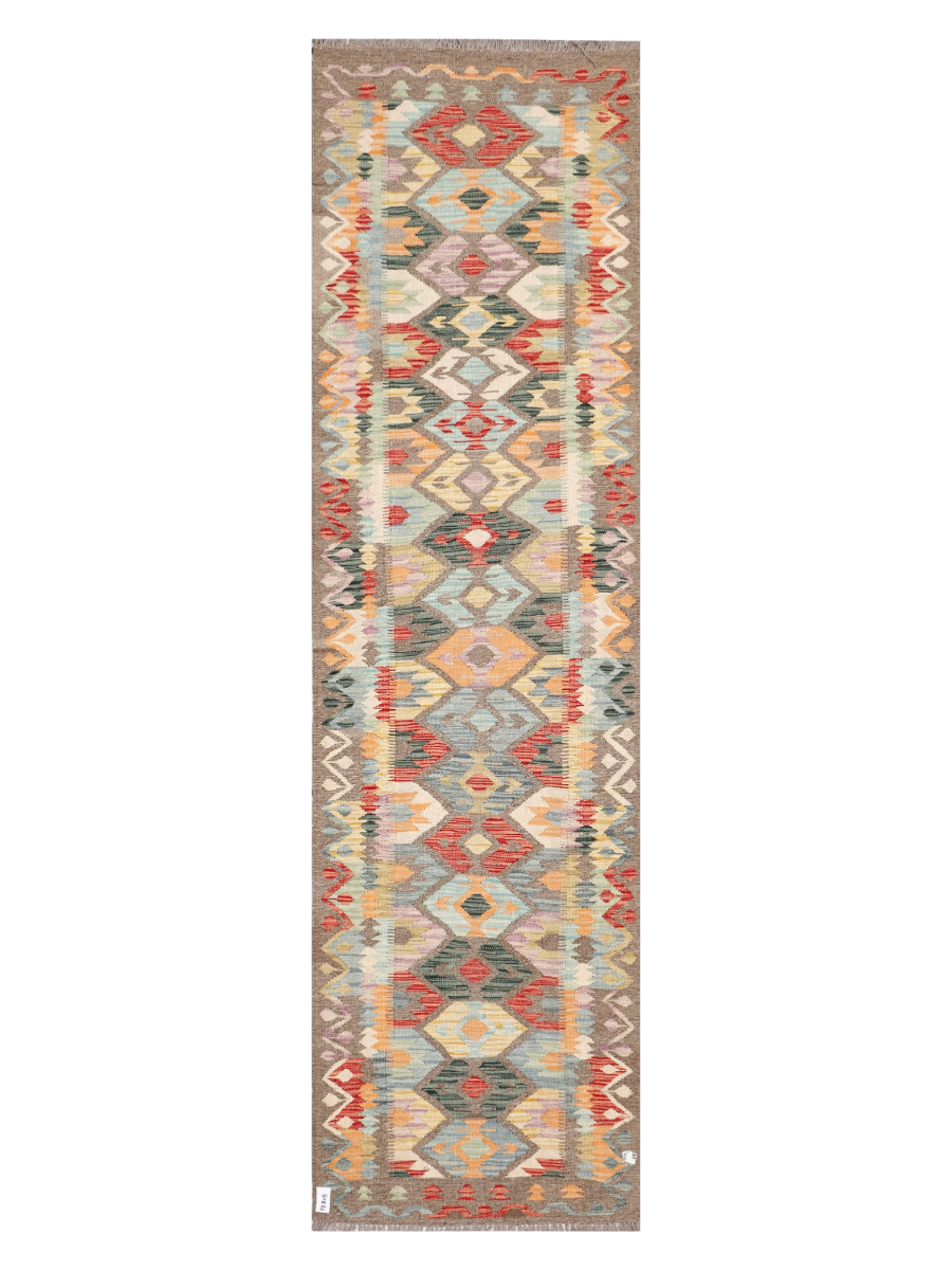 Maimana Afghanistan Kilim Runner Rug - 294 x 81 cm