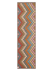 Maimana Afghanistan Kilim Runner Rug - 299 x 83 cm
