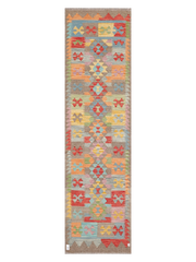 Maimana Afghanistan Kilim Runner Rug - 300 x 81 cm