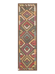 Maimana Kilim Runner - 291 × 83 cm (9'7" x 2'9")