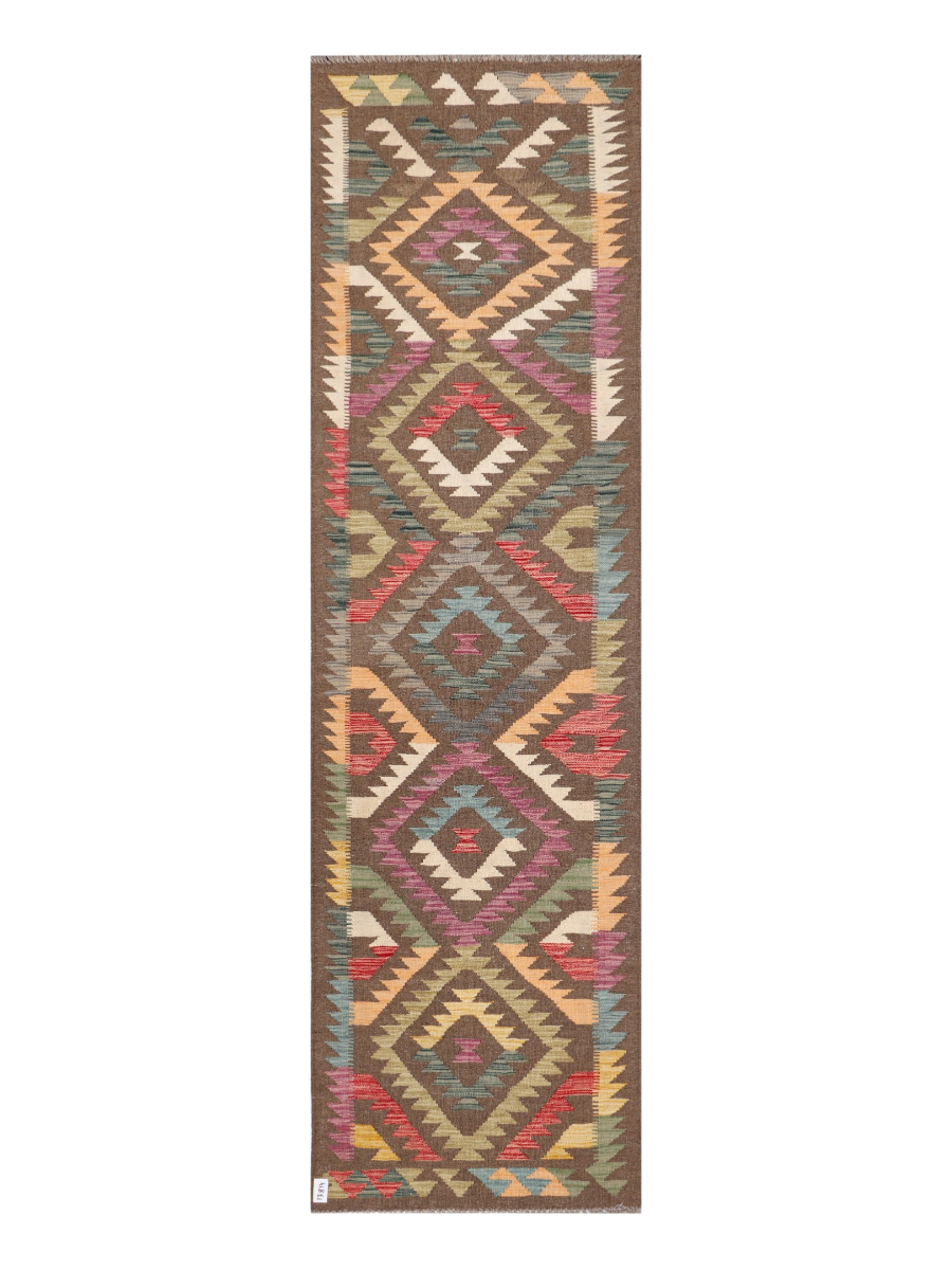 Maimana Kilim Runner - 291 × 83 cm (9'7" x 2'9")