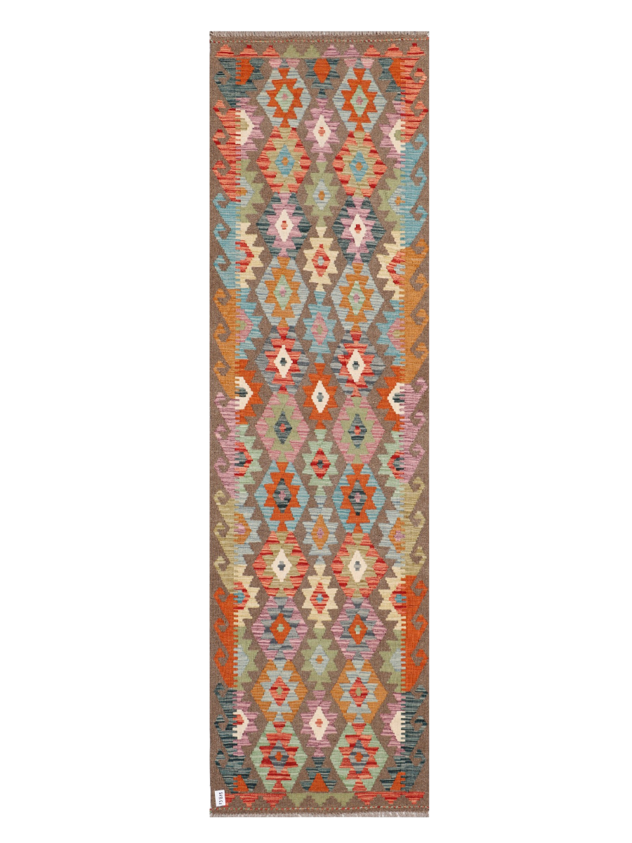 Maimana Afghanistan Kilim Runner Rug - 294 x 82 cm