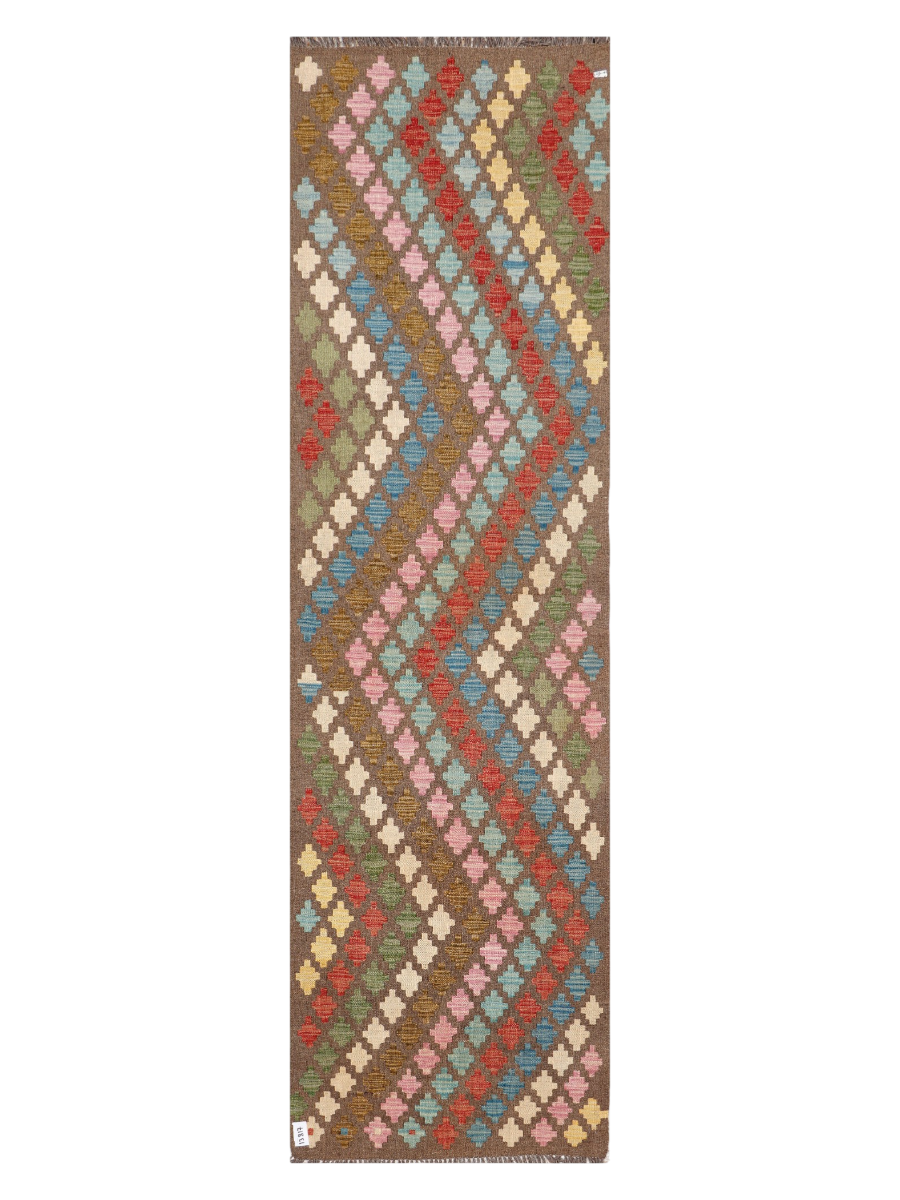 Maimana Afghanistan Kilim Runner Rug - 289 x 82 cm