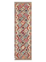 Maimana Afghanistan Kilim Runner Rug - 292 x 87 cm