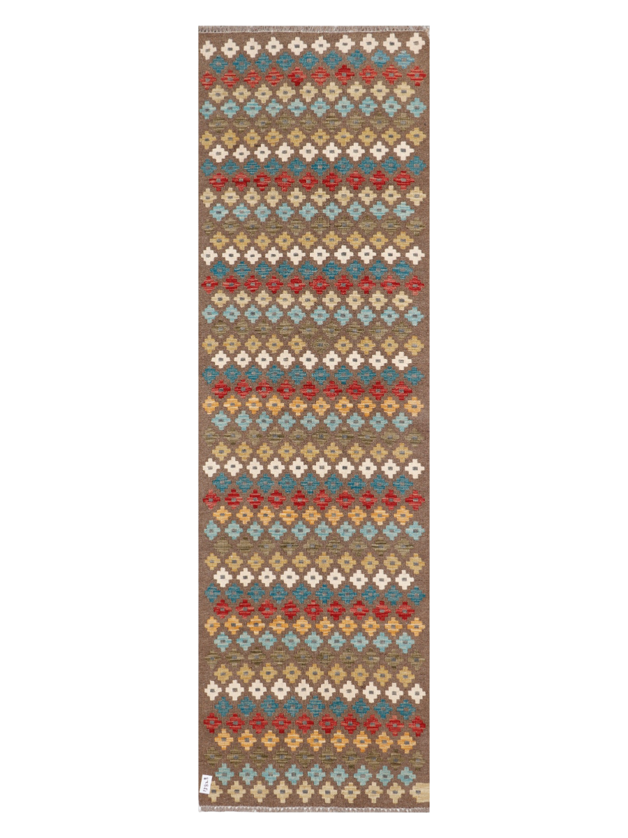 Maimana Afghanistan Kilim Runner Rug - 286 x 84 cm