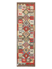 Maimana Afghanistan Kilim Runner Rug - 300 x 85 cm