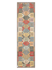 Maimana Afghanistan Kilim Runner Rug - 296 x 82 cm