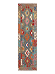 Maimana Kilim Runner - 292 × 83 cm (9'7" x 2'9")