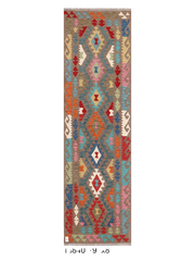Maimana Afghanistan Kilim Runner Rug - 292 x 83 cm