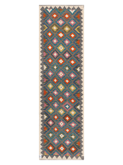 Maimana Afghanistan Kilim Runner Rug - 288 x 84 cm