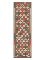 Maimana Afghanistan Kilim Runner Rug - 286 x 91 cm