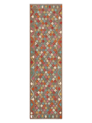 Maimana Afghanistan Kilim Runner Rug - 294 x 83 cm