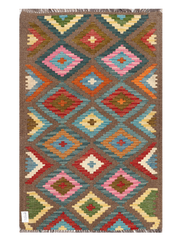 Maimana Afghanistan Kilim Accent Rug - 122 x 78 cm
