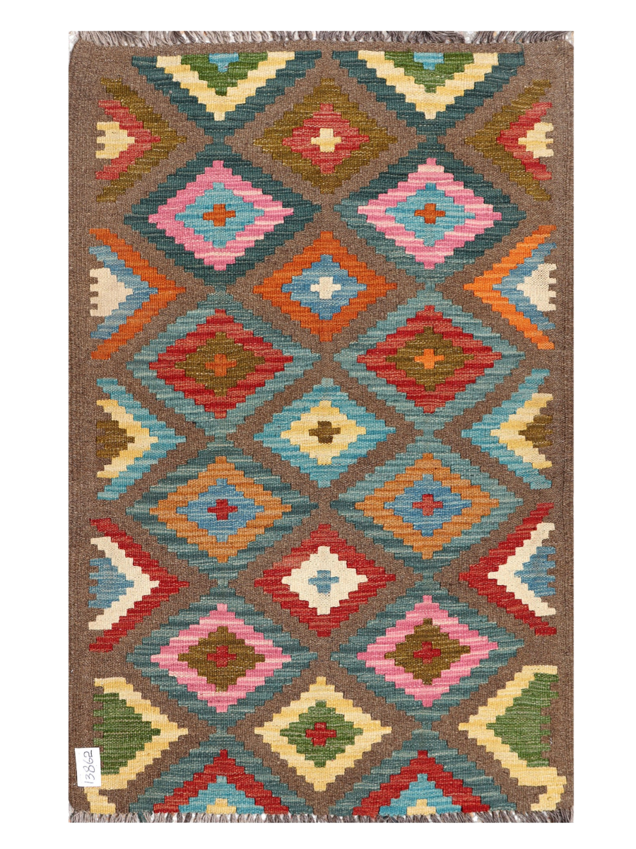 Maimana Afghanistan Kilim Accent Rug - 122 x 78 cm