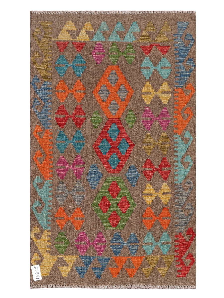 Maimana Afghanistan Kilim Accent Rug - 126 x 75 cm