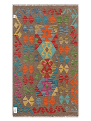 Maimana Afghanistan Kilim Accent Rug - 127 x 74 cm