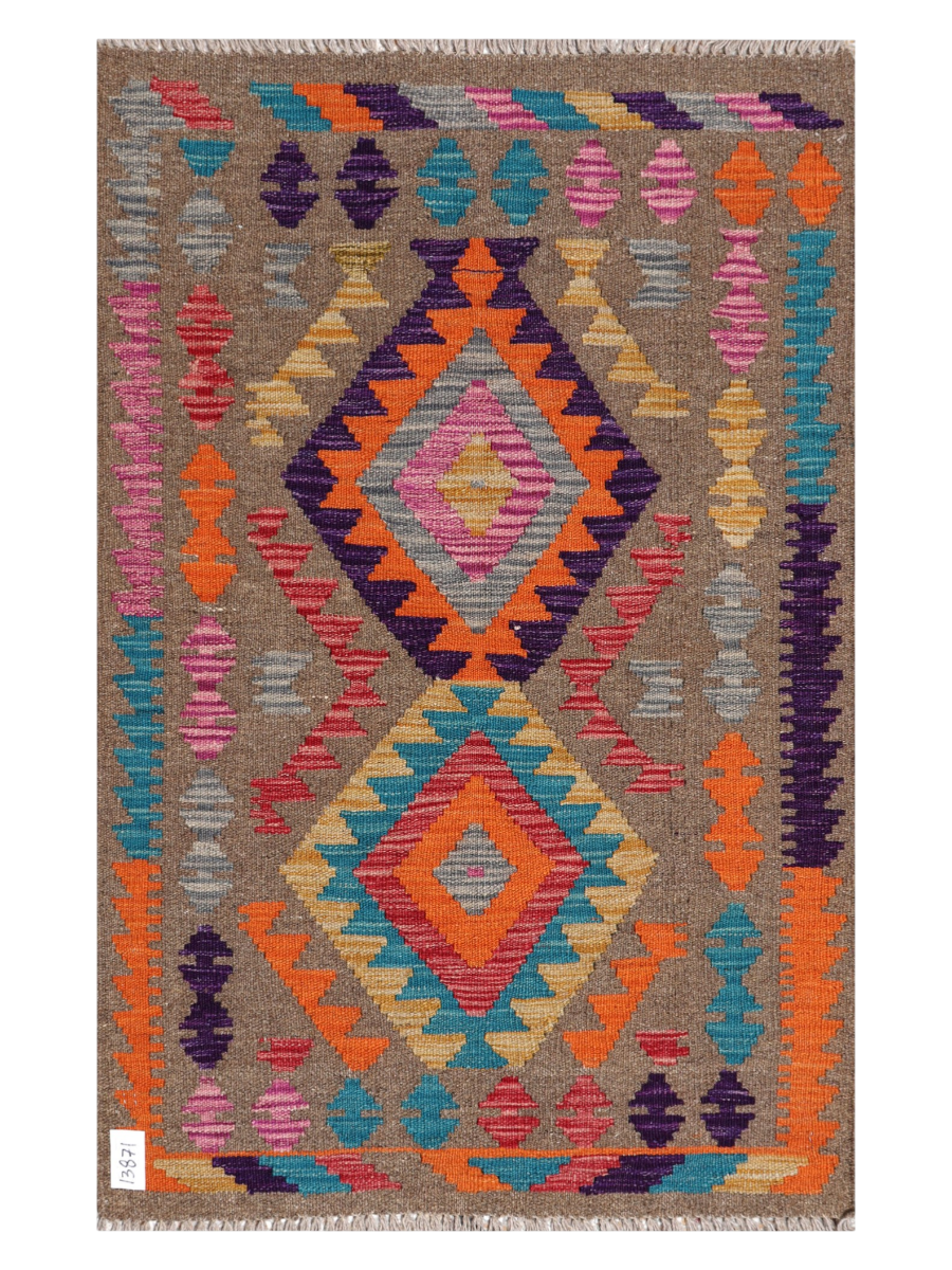 Maimana Afghanistan Kilim Accent Rug - 121 x 77 cm