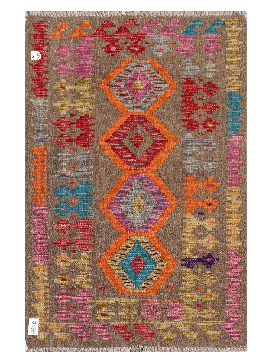 Maimana Afghanistan Kilim Accent Rug - 120 x 78 cm