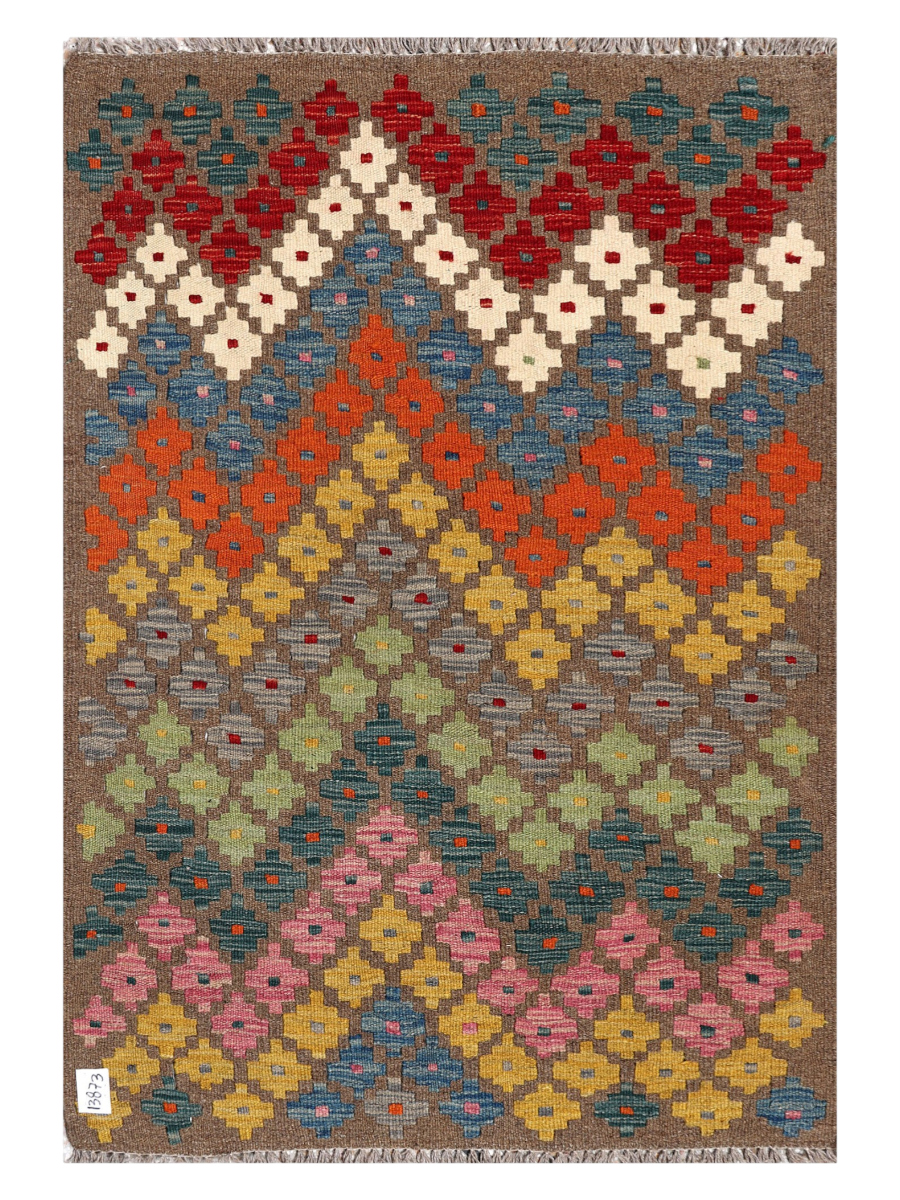 Maimana Afghanistan Kilim Accent Rug - 128 x 88 cm