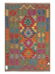 Maimana Afghanistan Kilim Accent Rug - 122 x 81 cm