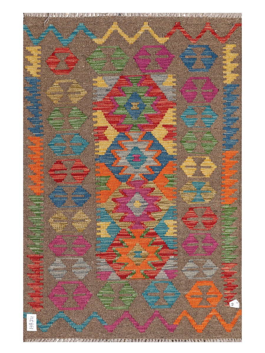 Maimana Afghanistan Kilim Accent Rug - 122 x 81 cm