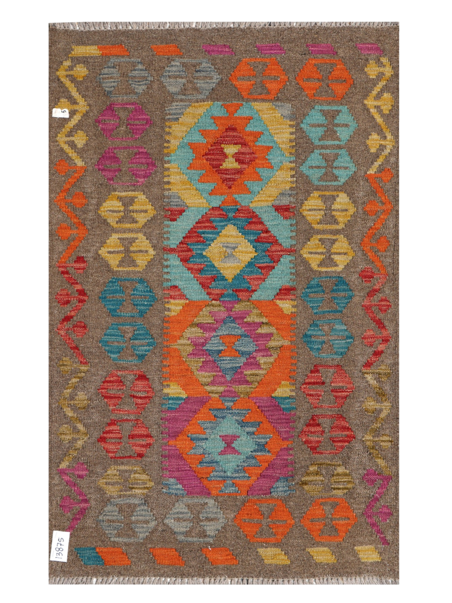Maimana Afghanistan Kilim Accent Rug - 122 x 76 cm