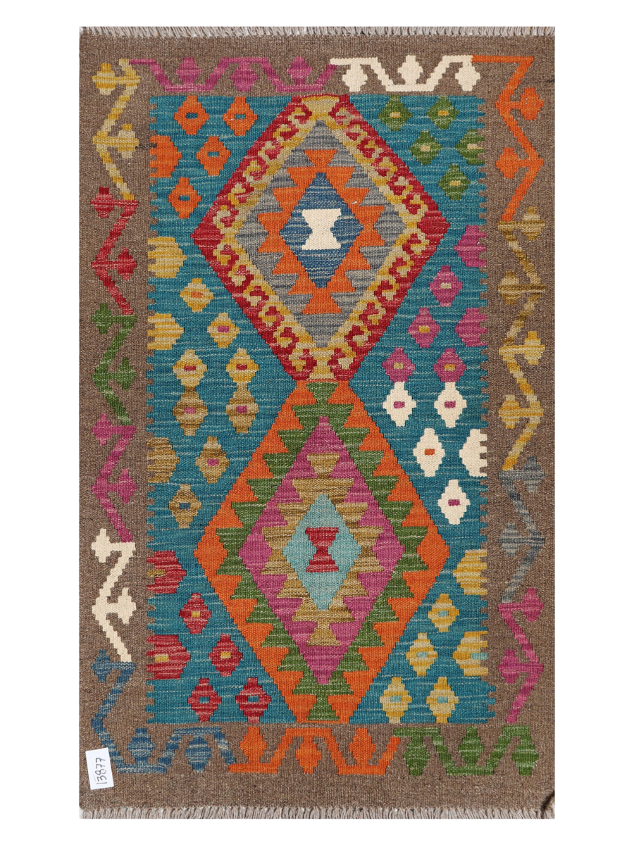 Maimana Afghanistan Kilim Accent Rug - 125 x 75 cm