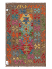 Maimana Afghanistan Kilim Accent Rug - 120 x 75 cm