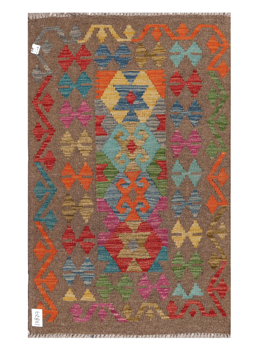 Maimana Afghanistan Kilim Accent Rug - 120 x 75 cm