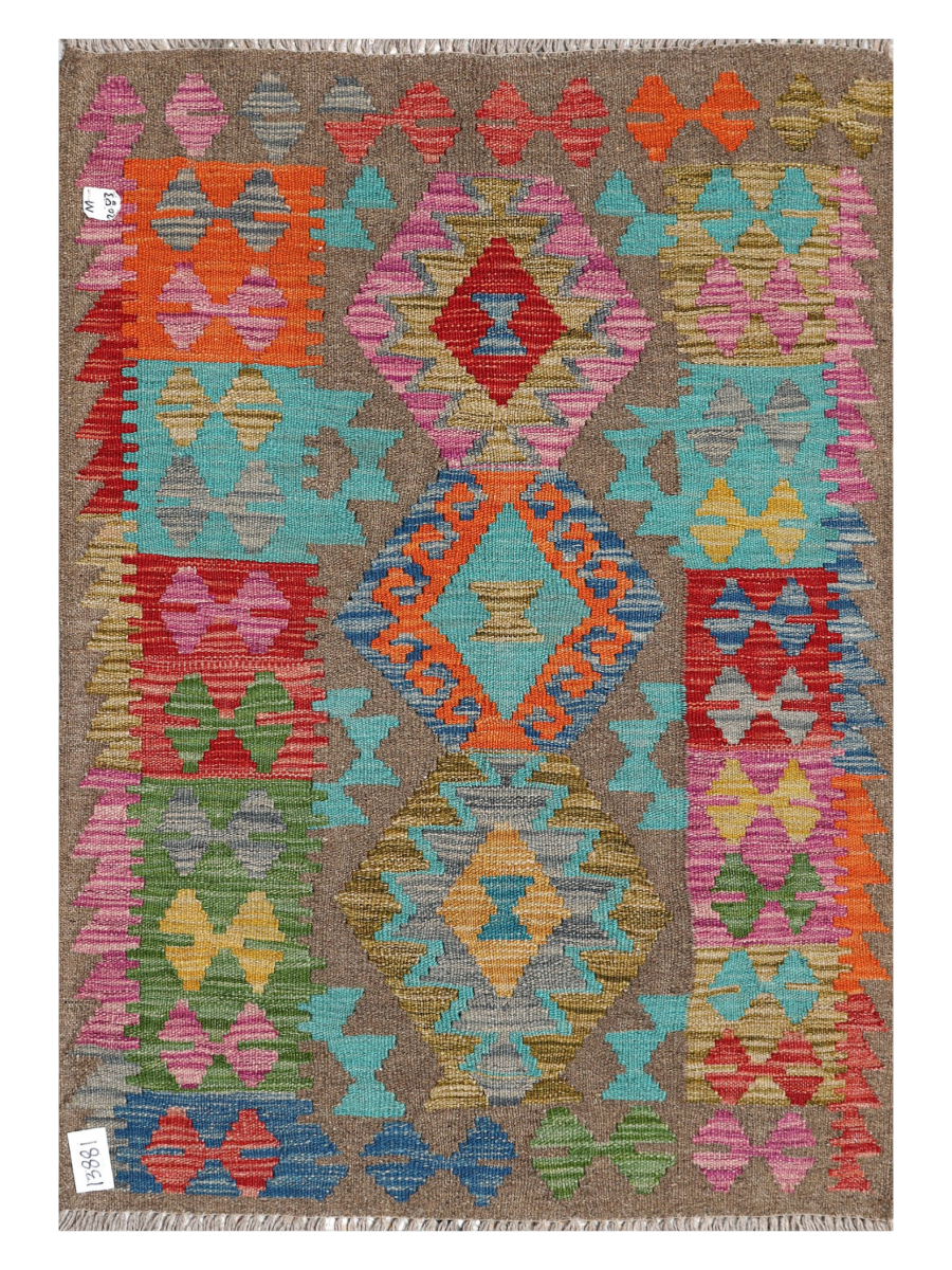 Maimana Afghanistan Kilim Accent Rug - 120 x 84 cm