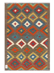 Maimana Afghanistan Kilim Accent Rug - 123 x 83 cm