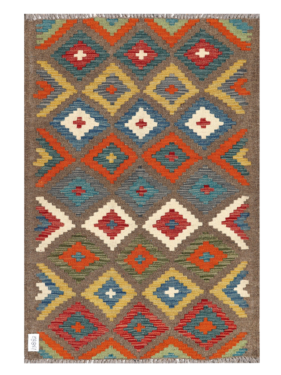 Maimana Afghanistan Kilim Accent Rug - 123 x 83 cm