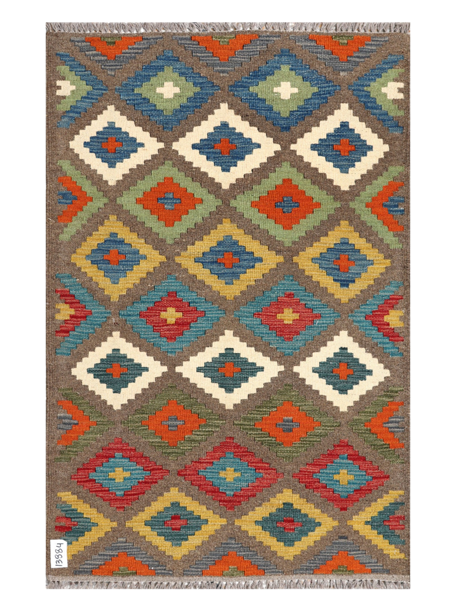 Maimana Afghanistan Kilim Accent Rug - 129 x 83 cm