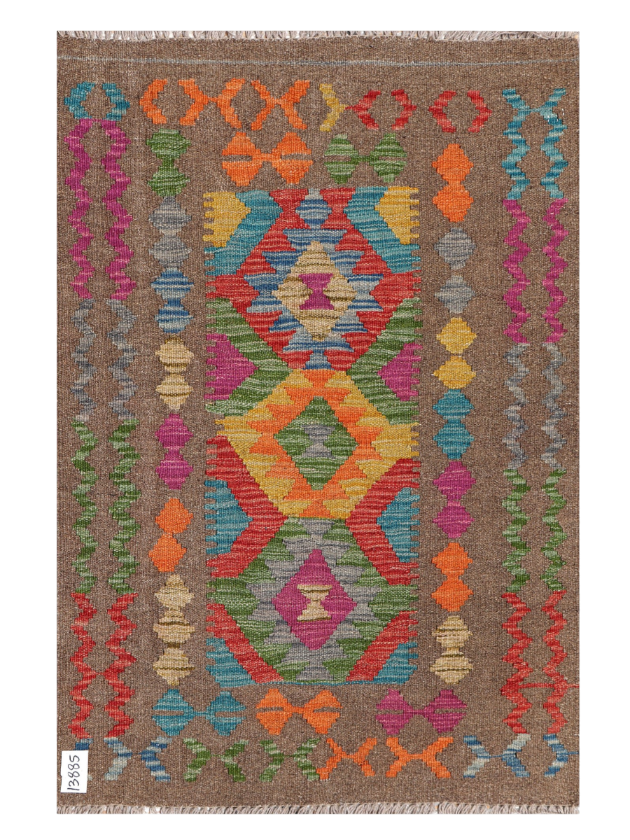 Maimana Afghanistan Kilim Accent Rug - 117 x 78 cm