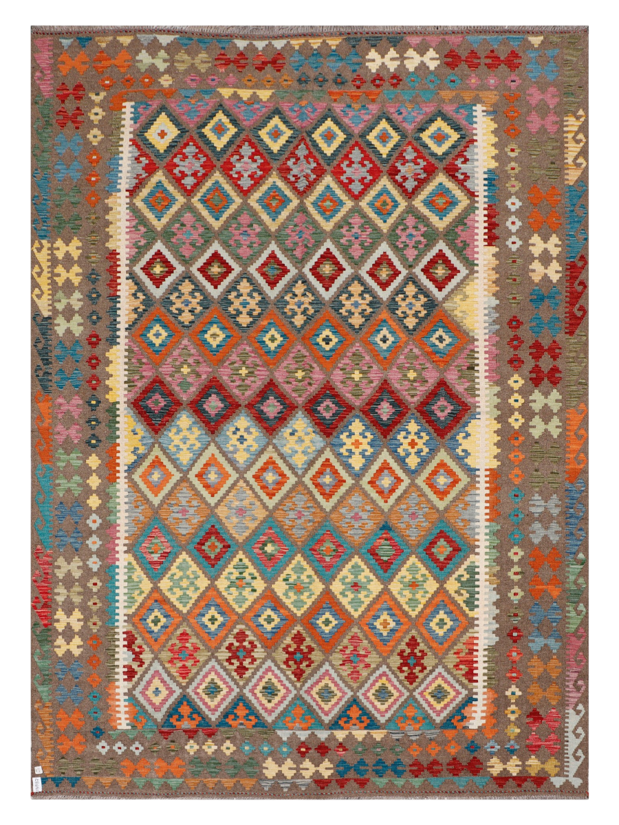 Maimana Afghanistan Kilim Area Rug - 344 x 248 cm