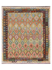 Maimana Afghanistan Kilim Area Rug - 299 x 255 cm
