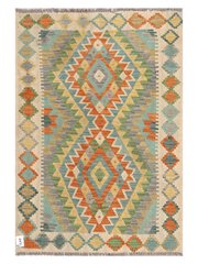 Maimana Afghanistan Kilim Accent Rug - 147 x 107 cm