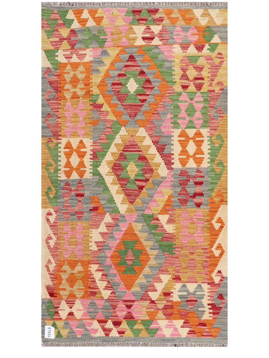 Maimana Afghanistan Kilim Runner Rug - 165 x 89 cm