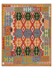 Maimana Afghanistan Kilim Accent Rug - 200 x 157 cm