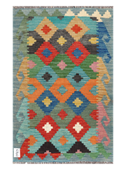 Maimana Afghanistan Kilim Accent Rug - 117 x 75 cm