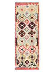 Maimana Afghanistan Kilim Runner Rug - 238 x 85 cm