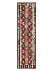Maimana Afghanistan Kilim Runner Rug - 294 x 81 cm