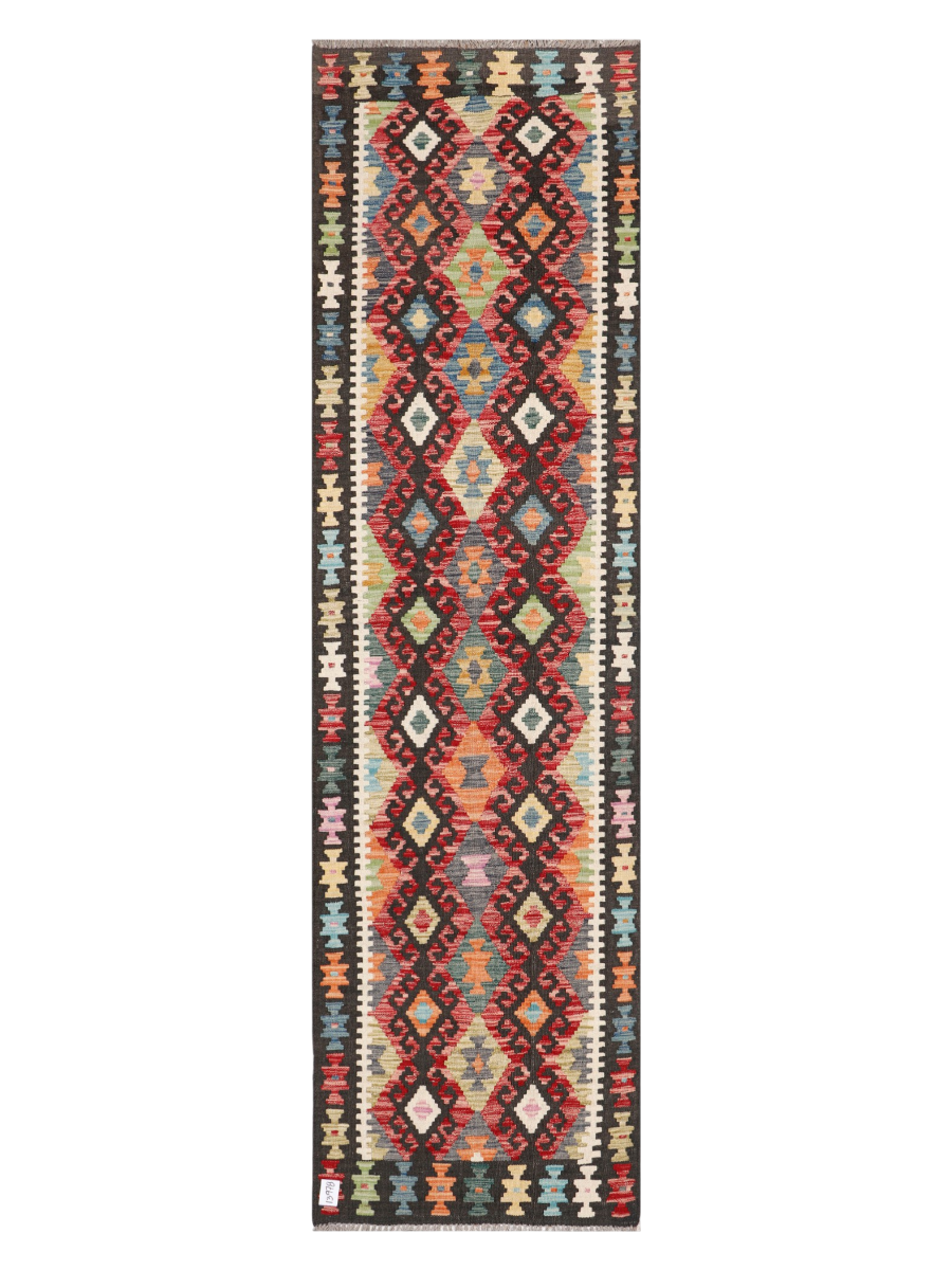 Maimana Afghanistan Kilim Runner Rug - 294 x 81 cm