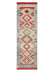 Maimana Afghanistan Kilim Runner Rug - 296 x 90 cm