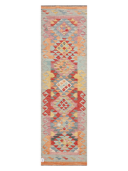 Maimana Afghanistan Kilim Runner Rug - 297 x 85 cm