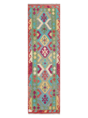 Maimana Afghanistan Kilim Runner Rug - 291 x 85 cm