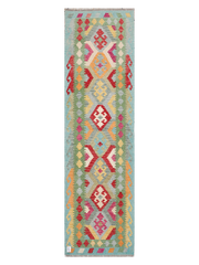 Maimana Afghanistan Kilim Runner Rug - 299 x 84 cm