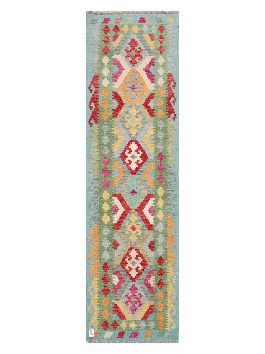 Maimana Afghanistan Kilim Runner Rug - 299 x 84 cm